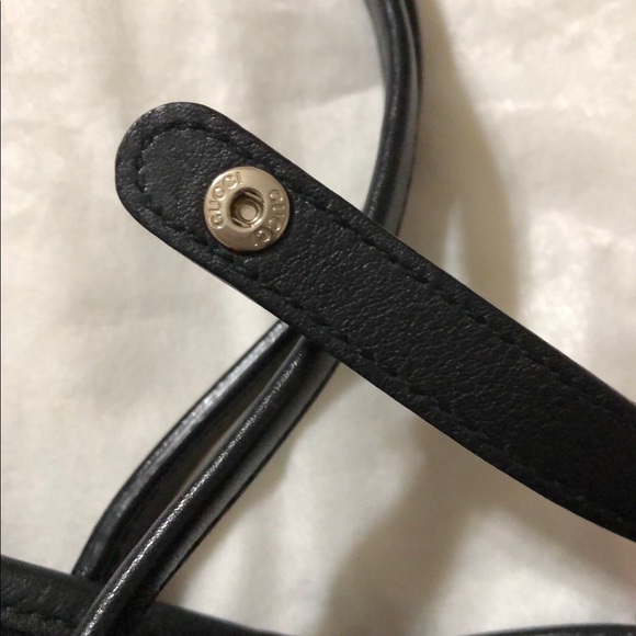 Gucci Med Tote handbag black leather Gg Guccissima - Picture 7 of 8